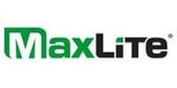 A green and black logo for maxlite