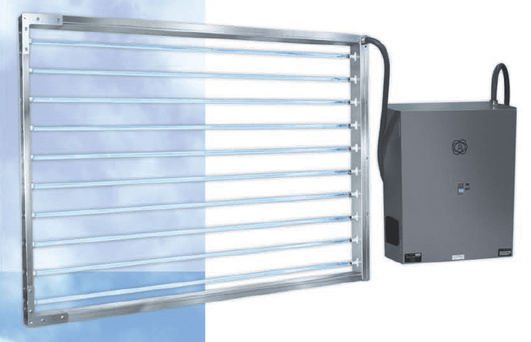 A close up of an electric heater