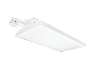 A white light fixture hanging from the ceiling.