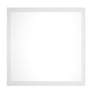 A white picture frame with no background.