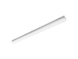 A white tube with a long handle on top of it.