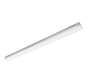 A white tube with a long handle on top of it.