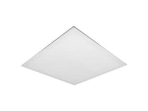 A square white light fixture with no background.