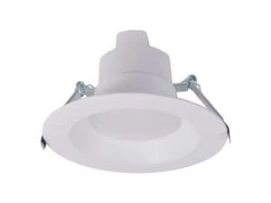 A white light fixture with a white background