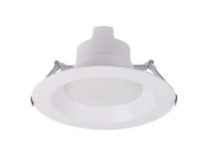 A white light fixture with a white background