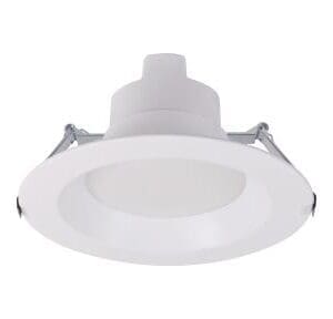 A white light fixture with a white background