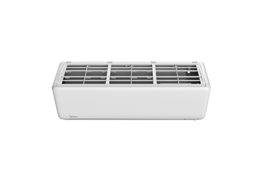 Mini-split front grille and air filter view