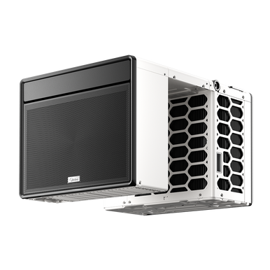 White through-wall air conditioner unit