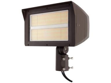 Brown LED floodlight for outdoor use