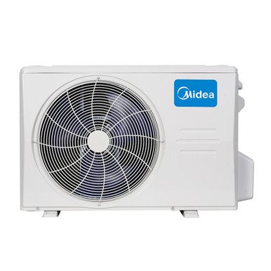 Outdoor air conditioning unit with fan