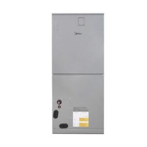 Vertical HVAC system with label