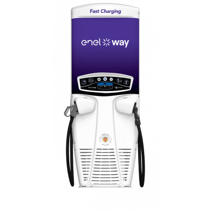 Enel X Way branded charger unit